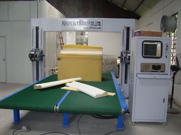 6KW สายพานลำเลียงตารางที่มีความยืดหยุ่นยูรีเทนสั่นใบมีดตัด 1800KG เครื่อง