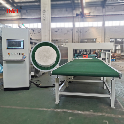เครื่องตัดฟอง PU ที่มีประสิทธิภาพสูง พร้อมมีดสาย 5 ล้อ และระบบควบคุมที่ฉลาด