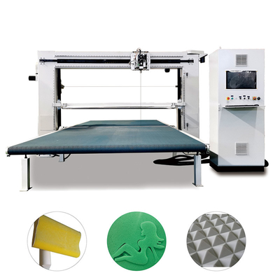 เครื่องตัดฟอง CNC Oscillating Double-blade สําหรับอุตสาหกรรม D&T การตัดสปองยืดหยุ่น