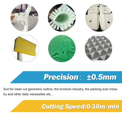 เครื่องตัดฟอง CNC Oscillating Double-blade สําหรับอุตสาหกรรม D&T การตัดสปองยืดหยุ่น