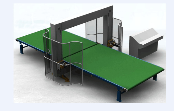 เครื่องตัดใบมีดสั่นสะเทือนแนวตั้ง CNC สำหรับโฟมยืดหยุ่นเด้ง 4kw 380V 50HZ